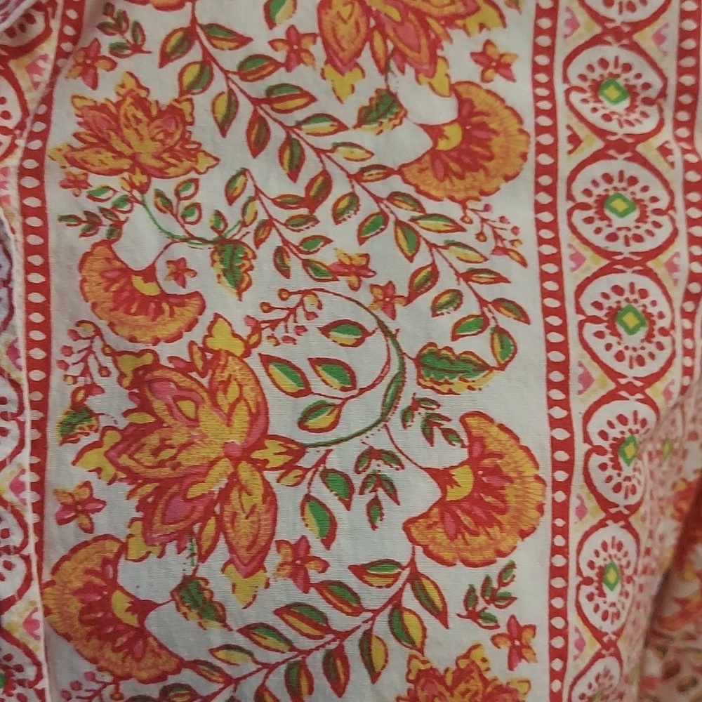 LUCKY BRAND Womens Floral Button-Down Long Sleeve Top - Picture 4 of 13